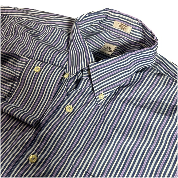 Peter Millar Other - Peter Millar Shirt Men's XL Purple & Blue Striped Long Sleeve Button Down Casual